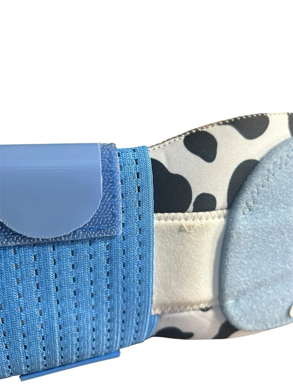 Heyear Blue Kids sliding mitt  with Cow Print & Ice Cream Patch